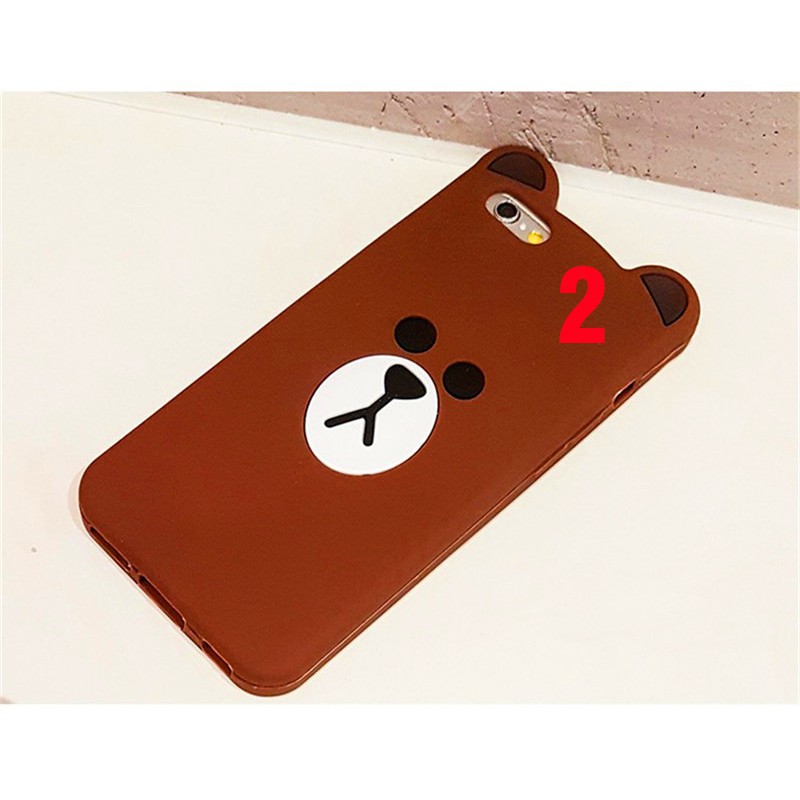 Ốp Điện Thoại Mềm In Hình Gấu Nâu Cho iPhone 14 Pro Max 14 Plus 13 12 Pro Max Mini 11 Pro Max X 7 8 6 Plus 5 5s SE