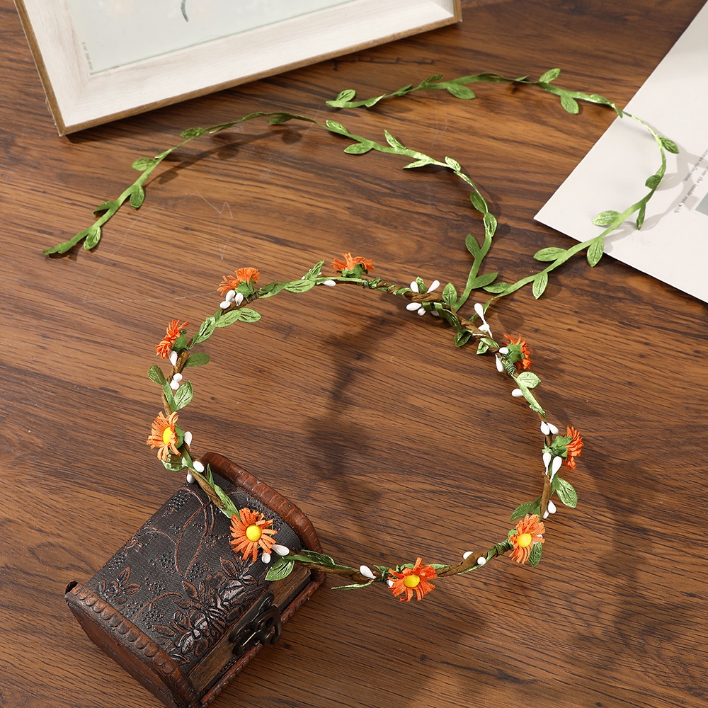 Băng Đô Cài Tóc Hình Vòng Hoa