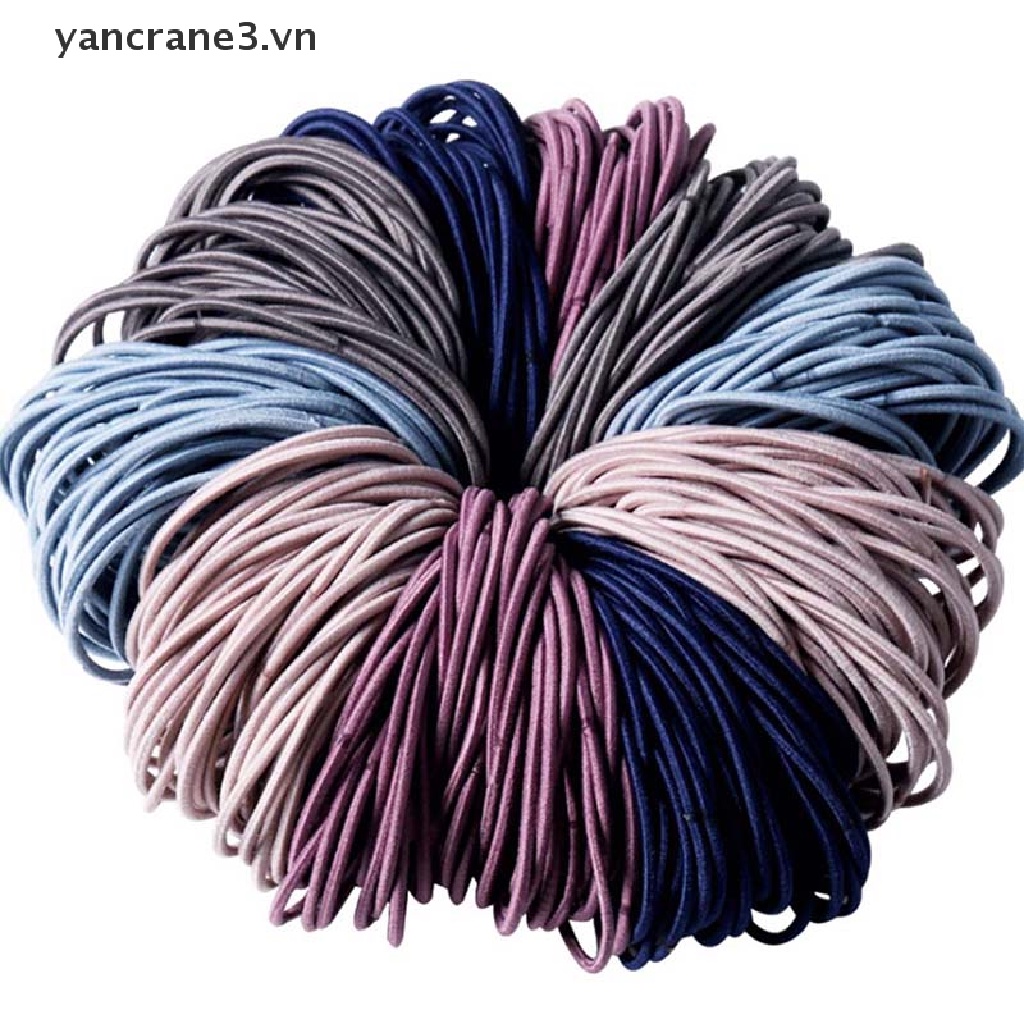 Set 100 Dây Cột Tóc Co Giãn Thời Trang Cho Bé Gái yancrane3.vn