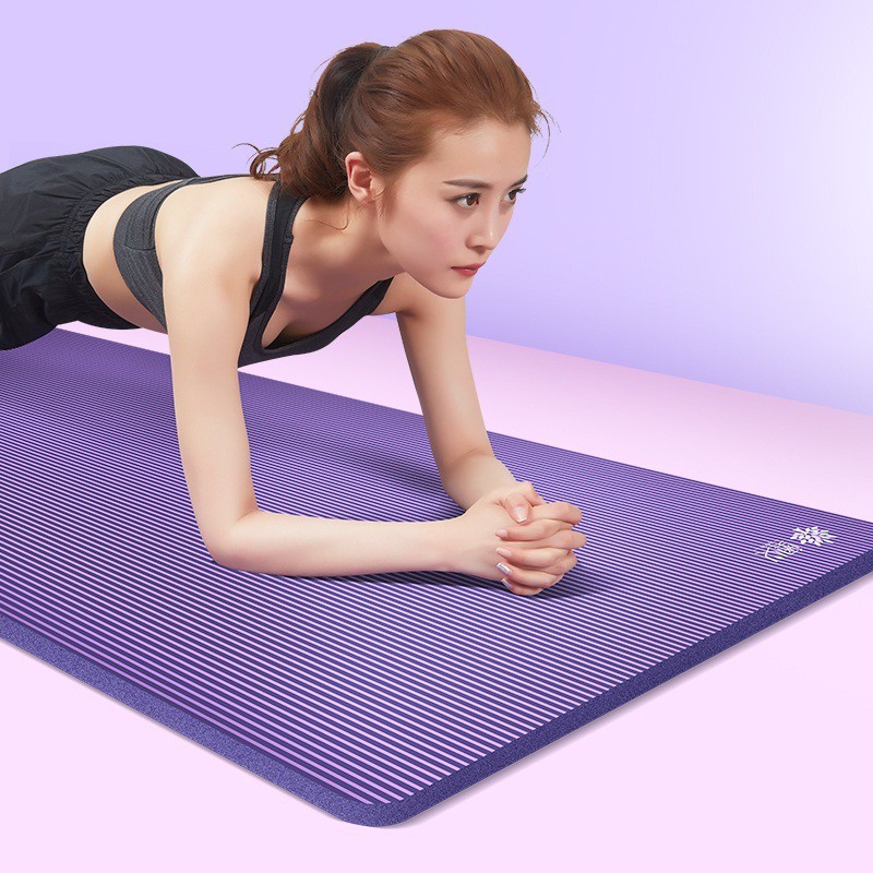 Thảm tập YOGA, GYM Chống trơn trượt AOYI - Tặng kèm dây buộc