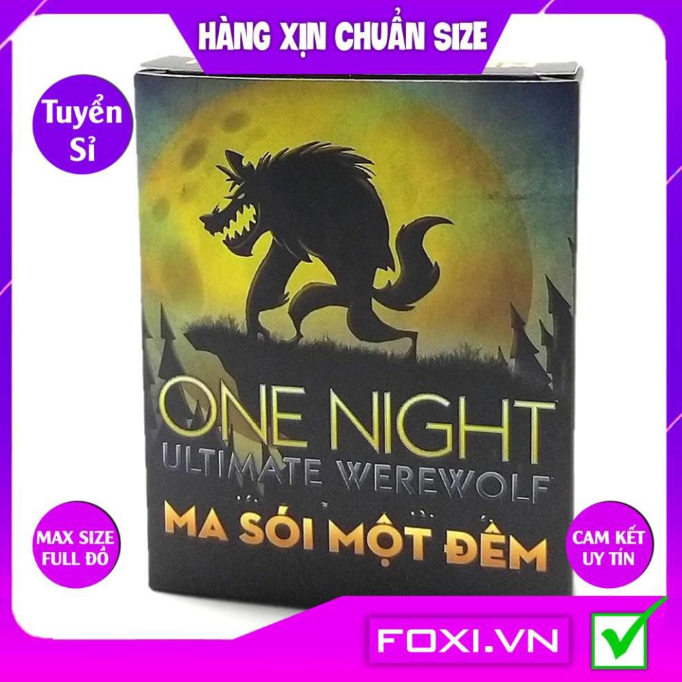 Boardgame Ma Sói One Night Ultimate Werewolf-Phiên bản Việt Hóa-Bài Cao Cấp-Trò chơi trí tuệ-Kịch tính-Hấp dẫn-Thú vị