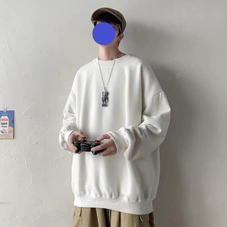 Áo sweater trơn form rộng unisex