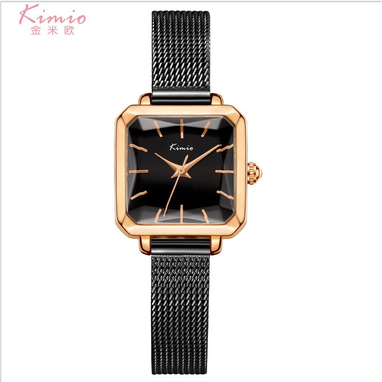 Đồng hồ nữ Kimio 6236 hàng chính hãng dây kim mặt vuông sang trọng | BigBuy360 - bigbuy360.vn