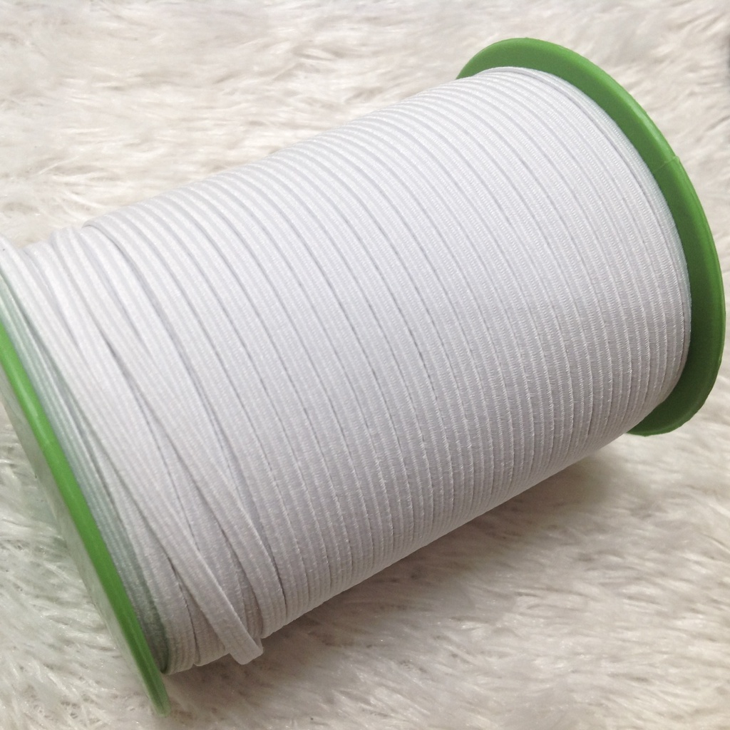 Dây thun dẹp dùng trong may mặc quần áo làm khẩu trang bản rộng 3mm