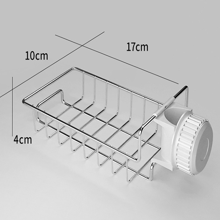 Kệ inox đựng xà phòng sữa tắm GADO kệ đồ rửa chén thông minh