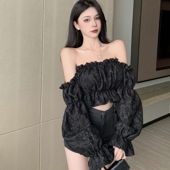 Áo kiểu COZOKC tay phồng dáng ôm thời trang cá tính