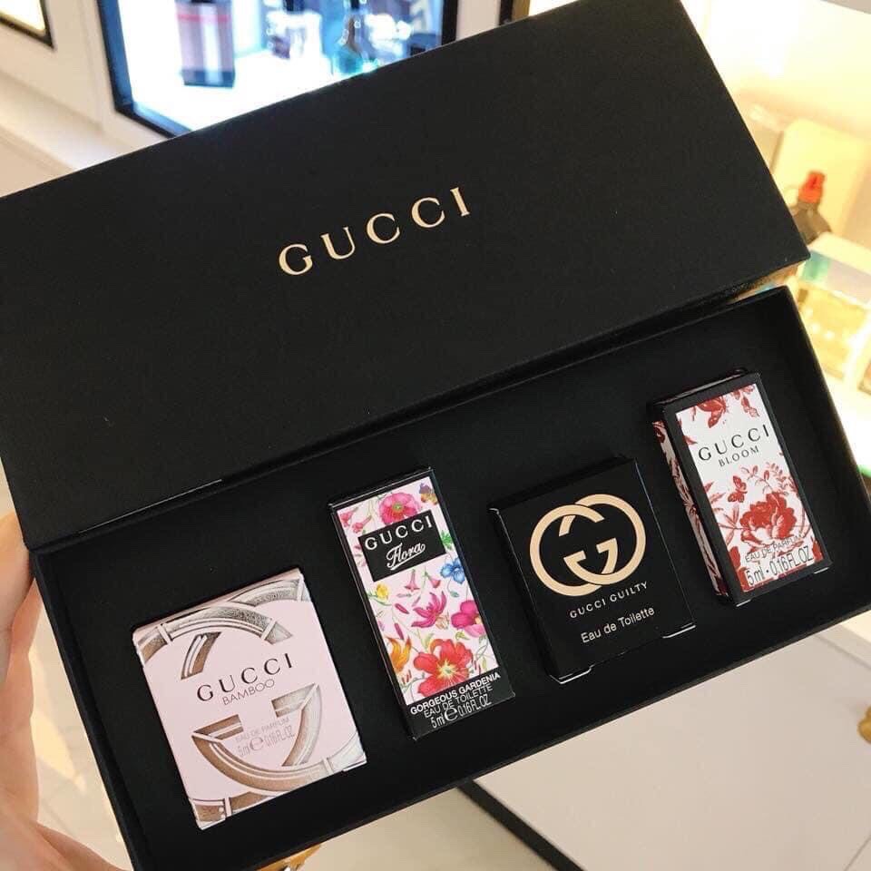 Set Nước Hoa Nữ Gucci 4 món Mini 5ml