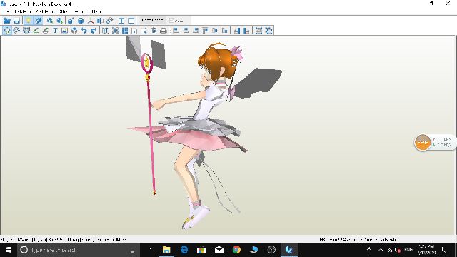 Mô hình giấy anime girl  Sakura Kinomoto