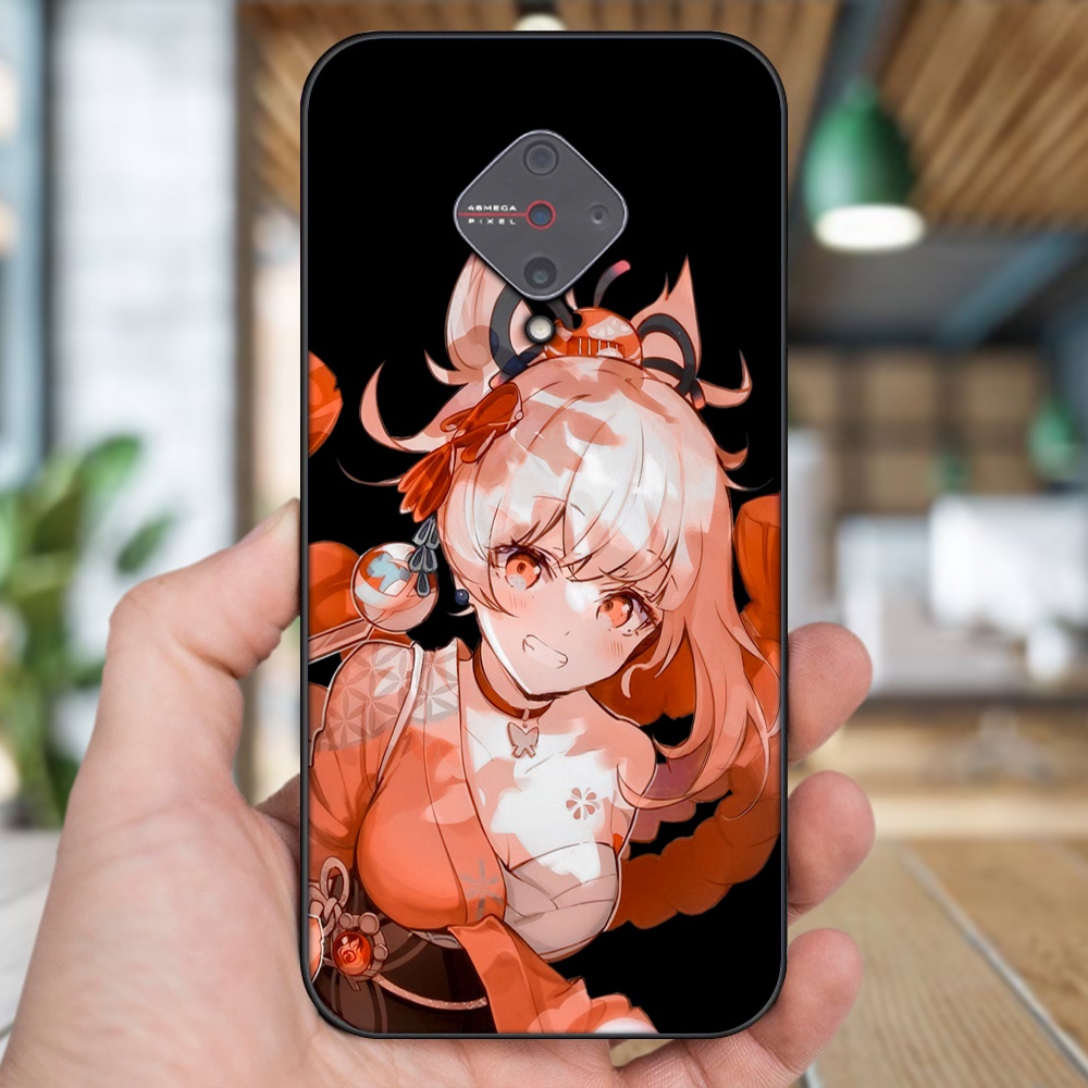 Ốp lưng Vivo S1 Pro viền đen in hình Yoimiya Genshin Impact