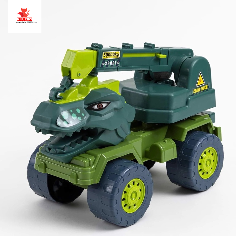 Xe Cần  Cẩu  Móc Khủng Long Size Đại Cho Bé Hàng Việt Nam