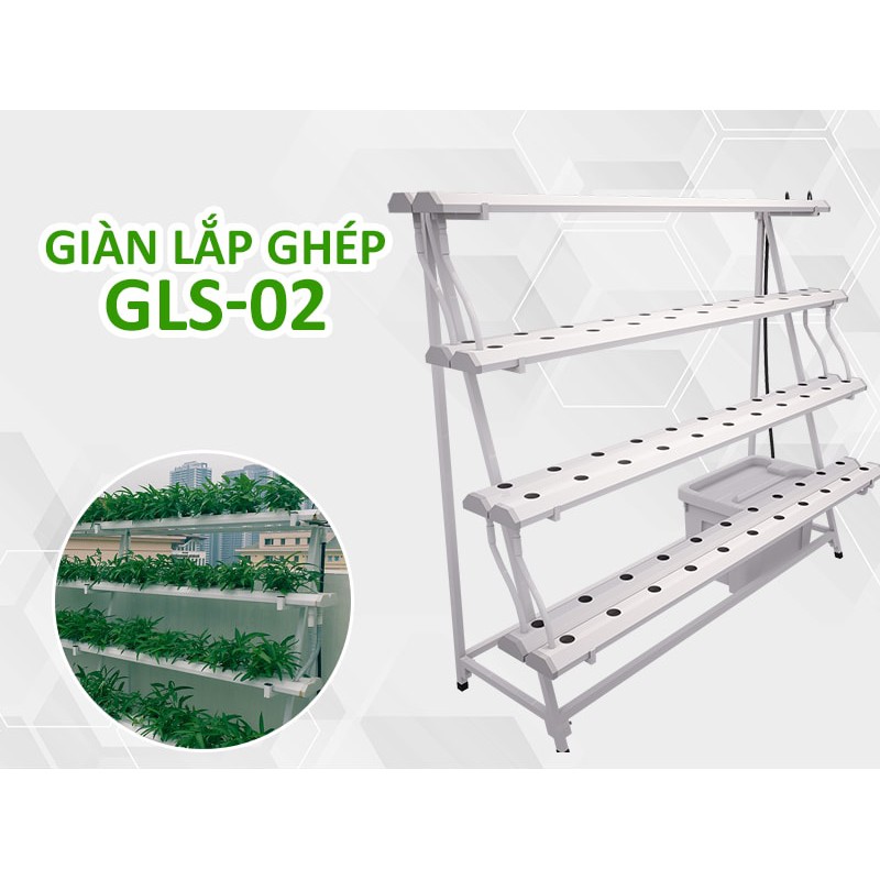 Giàn trồng rau thủy canh bán chữ A GLS-02