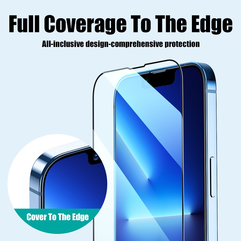 Kính Cường lực Full Màn Cho iPhone 15 14 13 12 11 Pro Max X Xs Xr 6 6s 7 8 Plus