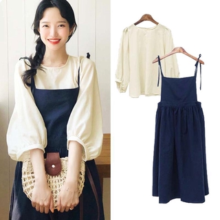 Beautiful retro women's overalls dress