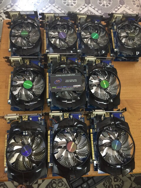 Cac hình Gigabye Gtx 650/1g /128 BIT dr5