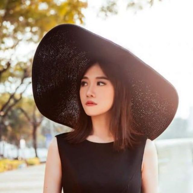Mũ cói đi biển vành siêu rộng nhiều màu siêu hot.
