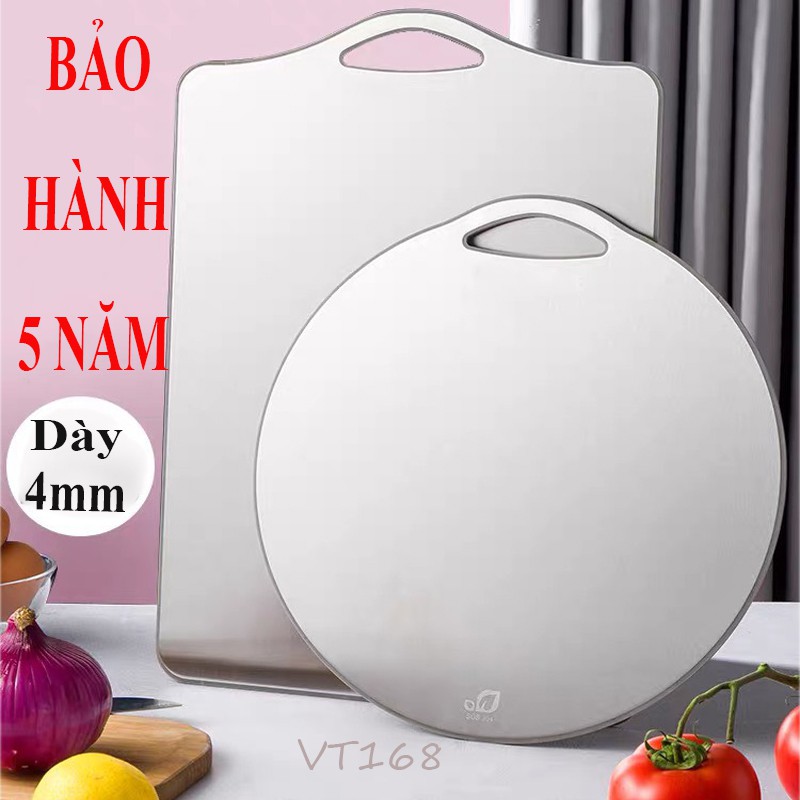 Thớt Inox Tròn SUS304 Không Han Gỉ Cao Cấp Hình Tròn Chống Nấm Mốc Chống Mài Mòn Dao - Dễ Dàng Vệ Sinh - Đủ Size VTM1