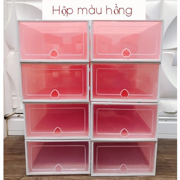 Hộp Để Giày Nhựa Cứng Trong Suốt Size Nam + Tặng Kèm Gói Hút Ẩm