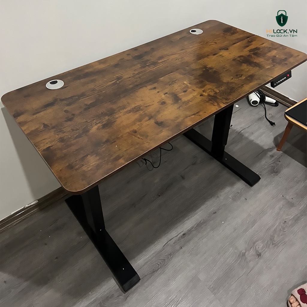 Bàn nâng hạ Ergonomic Smart Desk V2 Công Thái Học + Mặt bàn vân gỗ Sồi - Bàn nâng hạ thông minh tự động điều chỉnh điện