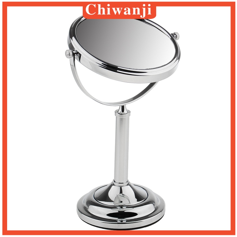 [CHIWANJI] 2xFree Standing Vanity Dual Side Bathroom Make Up Mirror 3x Magnification