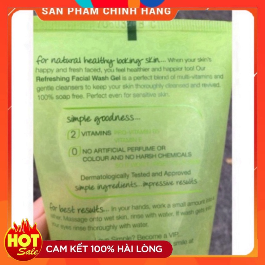 Sữa Rửa Mặt Dạng Gel Simple Kind To Skin Refreshing Facial Wash 150ml | BigBuy360 - bigbuy360.vn