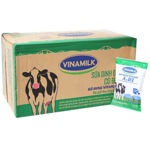 1 thùng sữa bịch vinamilk 48 bịch 220ml