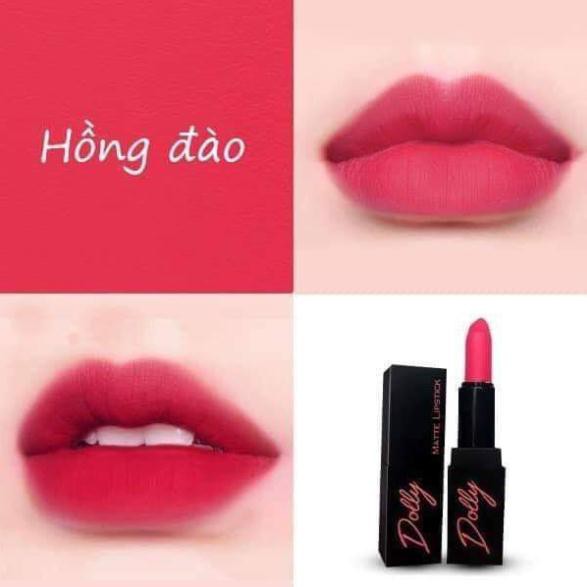 [Hồng Đào ] Son Sáp Phủ Phấn Dolly Không Chì Màu Hồng Đào | BigBuy360 - bigbuy360.vn