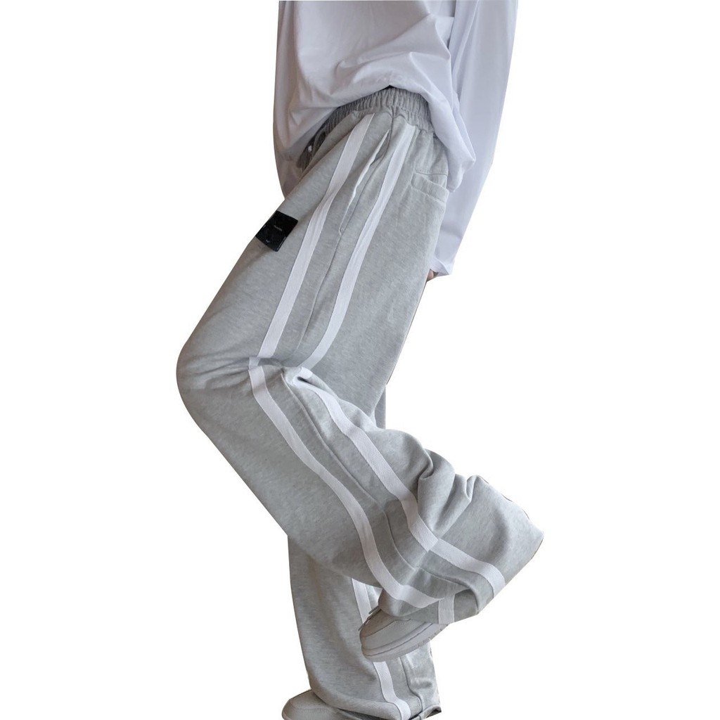 Quần Thun Dài ống rộng 2 sọc ( form unisex) | BigBuy360 - bigbuy360.vn