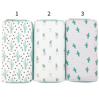 Bóp Ví Dài Cầm Tay Nữ Họa Tiết Hoạt Hình Xương Rồng Nhí Cute Dễ Thương - Link 35 - Nana Store
