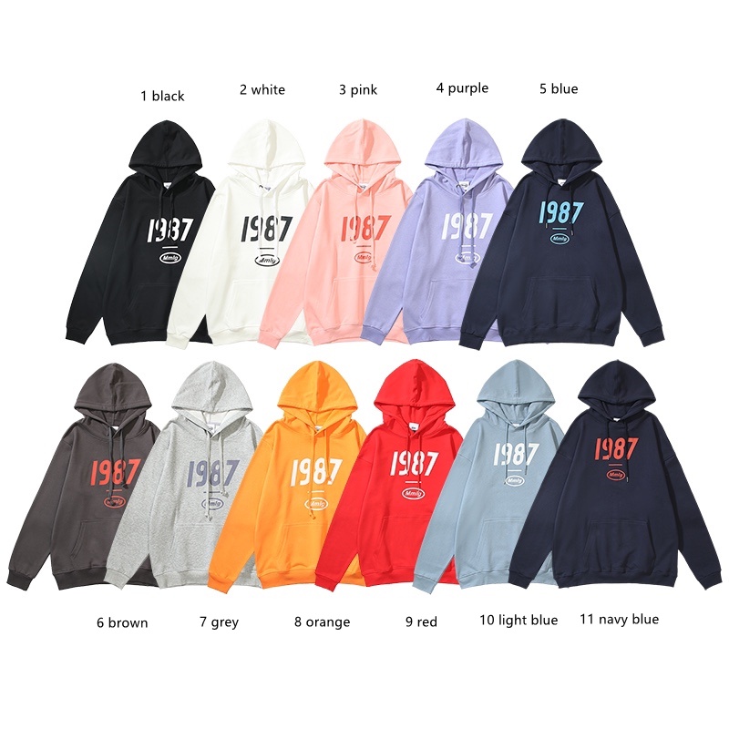 Áo hoodie nhiều màu MMLG 1987 21