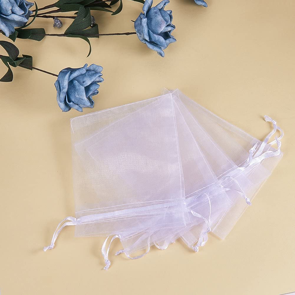 Set 100 Túi Dây Rút 9x12cm Đựng Kẹo/Trang Sức/Quà Tặng Cho Tiệc Cưới