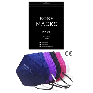 Fun and fashionable Set of 5 Colorful KN95 Face Masks