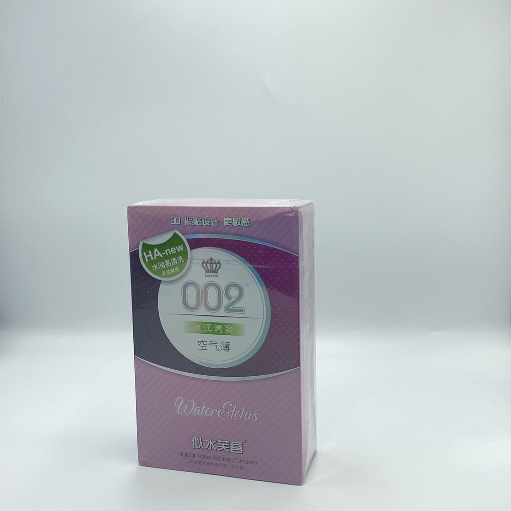 Bao cao su 002 Trung Quốc, bao cao su gia đình, khách sạn siêu mỏng nhiều gel kéo dài thời gian