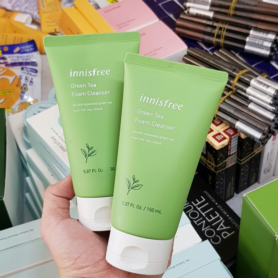 Sữa rửa mặt trà xanh Innisfree Green Tea Pure Cleansing Foam 150ml Hàn Quốc