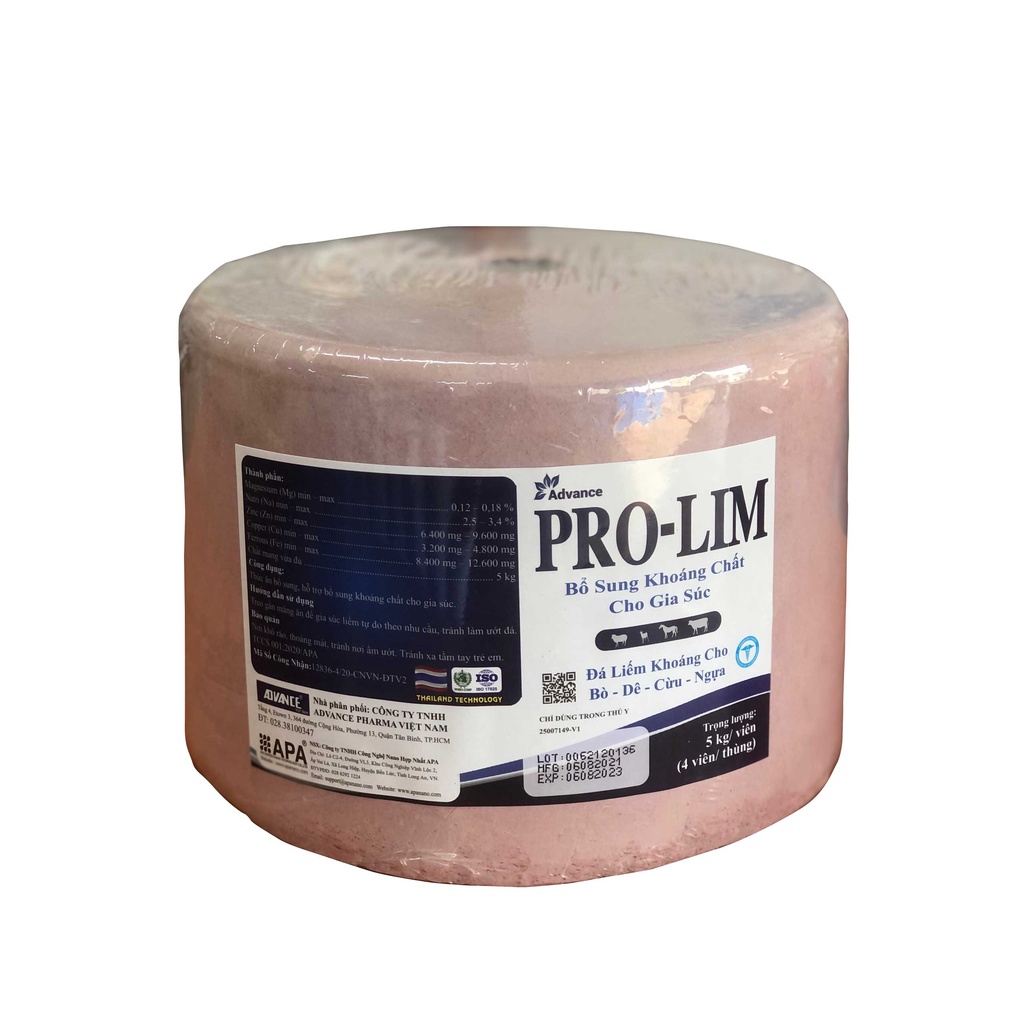 Đá Liếm Pro Lim Dinh Dưỡng, Khoáng Cho Bò, Bò Sữa, Bò Thịt cục 5kg