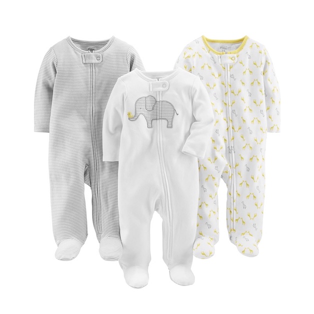 (Xả kho) Sleepsuit bộ body dài tay xuất dư cho bé sơ sinh, sinh non tháng