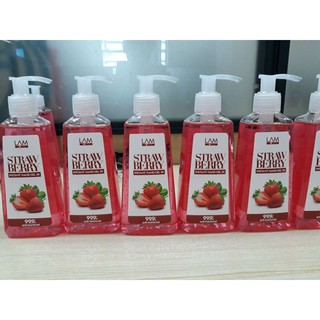 Gel rửa tay khô 3K Lamcosme hương dâu diệt khuẩn 99% an toàn cho da