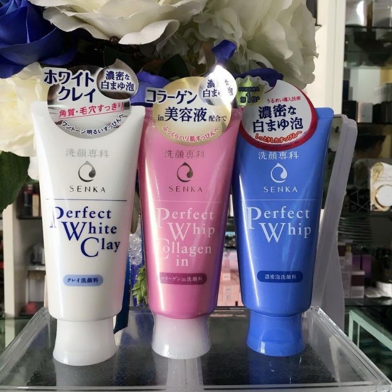 ❤𝙁𝙧𝙚𝙚𝙨𝙝𝙞𝙥❤SỮA RỬA MẶT CHIẾT  SUẤT TƠ TẰM SENKA PEFECT WHIP 150ml