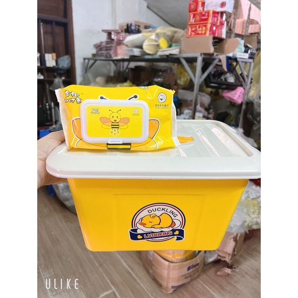 THÙNG 10 GÓI GIẤY ƯỚT VỊT VÀNG B.DUCK