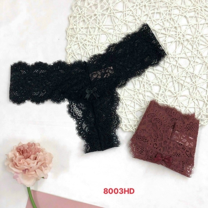 Quần lót ren chữ T gam màu pastel siêu yêu 8003