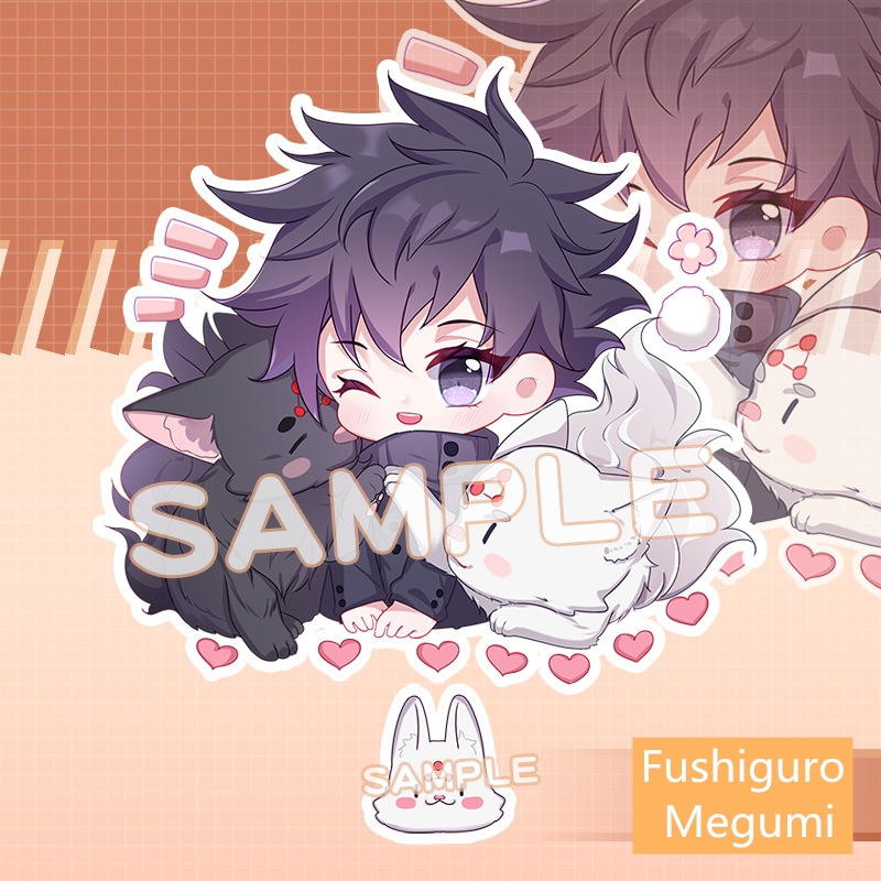 Móc chìa khóa acrylic in họa tiết hai mặt phong cách hoạt hình Yuji Itadori Gojo dễ thương