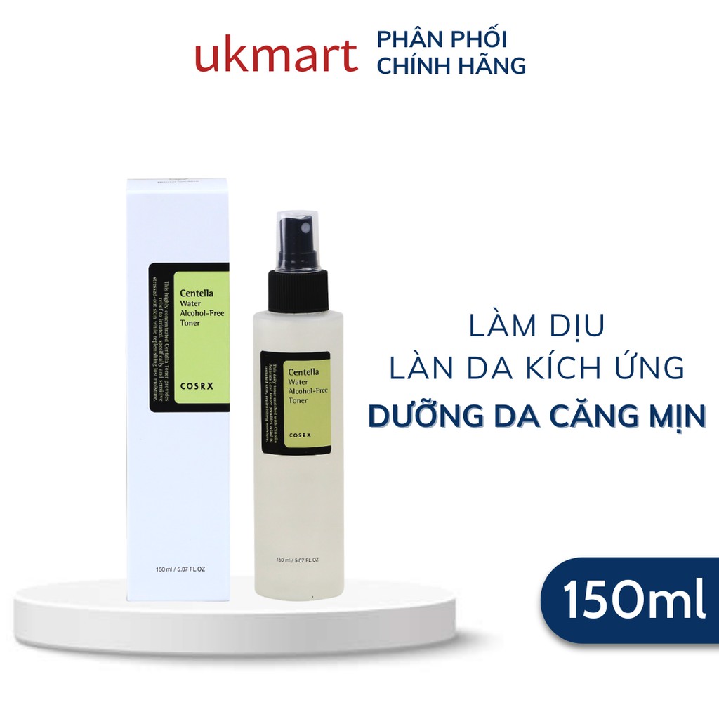 Nước Hoa Hồng Cosrx AHA BHA Clarifying Treatment, Centella Water Acohol Free Toner 150ml