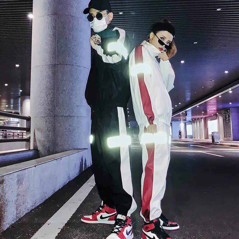 Quần Jogger HipHop Nam Nữ Phản Quang