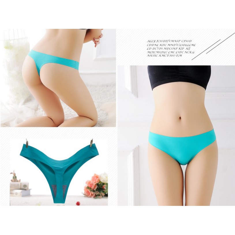 [GIÁ SIÊU RẺ] Quần lót lọt khe đúc su không đường may, chất mềm mượt, mát lạnh, siêu sexy