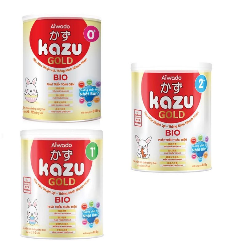 Sữa bột KAZU bio 810g .Đủ số