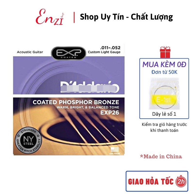 Dây đàn guitar acoustic D adario EXP26 EJ13 EZ910 EZ900 EZ920 dây đàn ghita dây sắt chất lượng Enzi