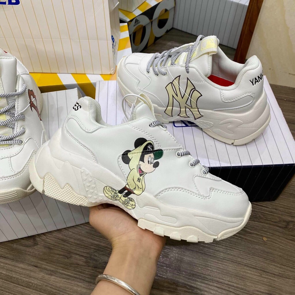 Giày thể thao sneakers 𝐌𝐋𝐁 Boston, LA , NY vàng , NY đế nâu , Mickey bản in 3D hàng chuẩn 11