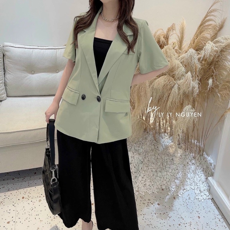Áo khoác vét blazer 2 lớp siêu đẹp kèm ảnh thật