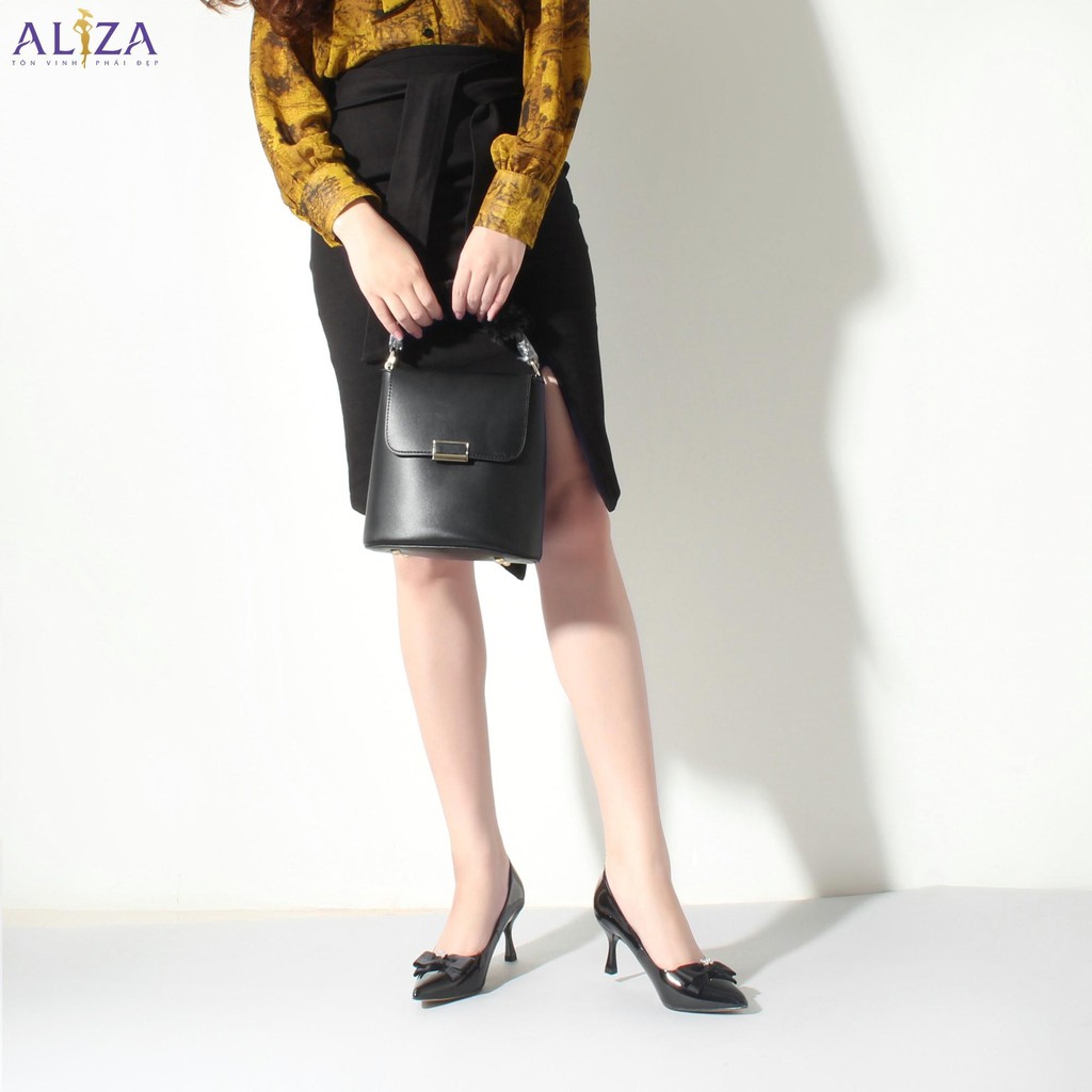 Aliza - Giày công sở đính nơ đá V84