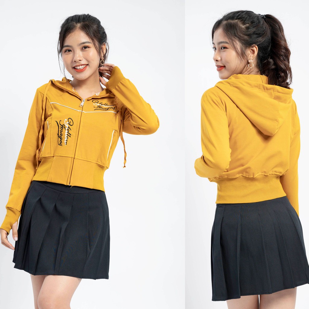 Áo khoác thun cotton 4 chiều mát lạnh đi nắng form lửng croptop siêu cá tính