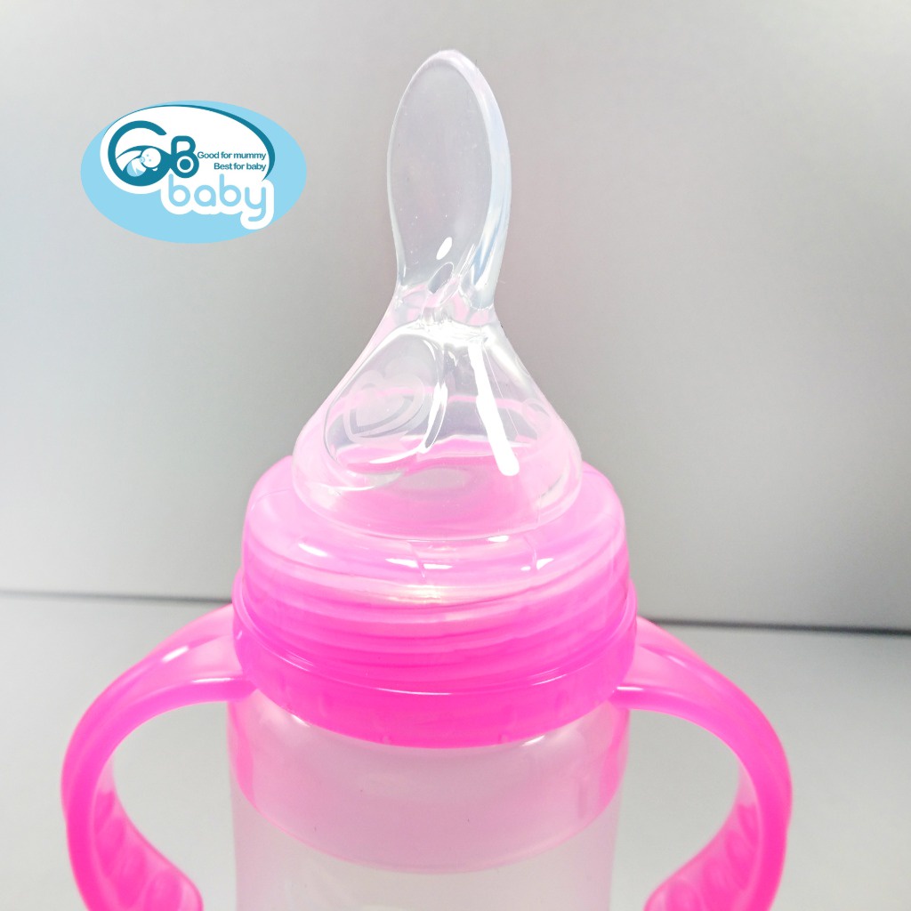 GB-Baby Bình sữa Silicon 240ml cổ rộng